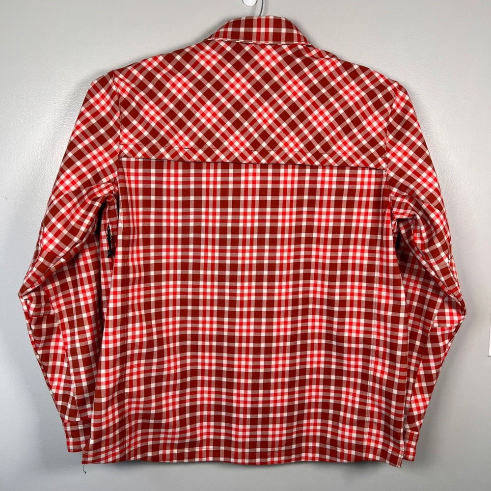 LL Bean Traverse Soft Shell Jacket Mens XL Tall Zip Button Plaid Outdoor *read - Picture 4 of 10